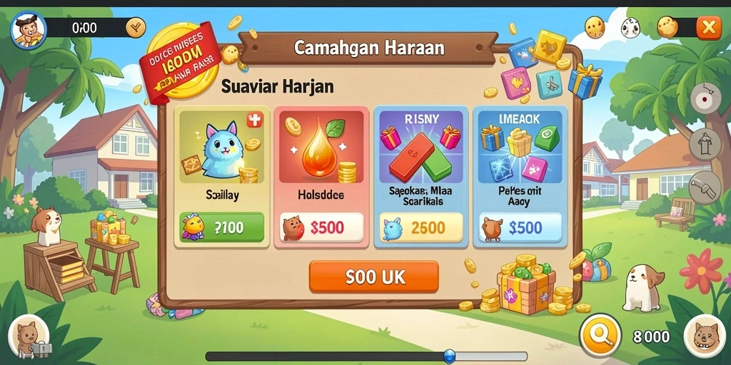 Tampilan antarmuka pengguna yang menarik.