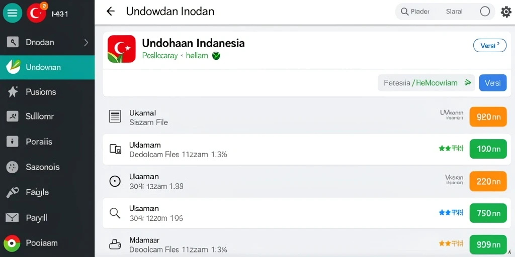 Tampilan menu utama yang menarik dan mudah dinavigasi.