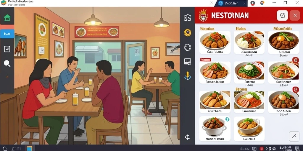 Tangkapan layar memperlihatkan karakter utama dalam pertempuran epik.