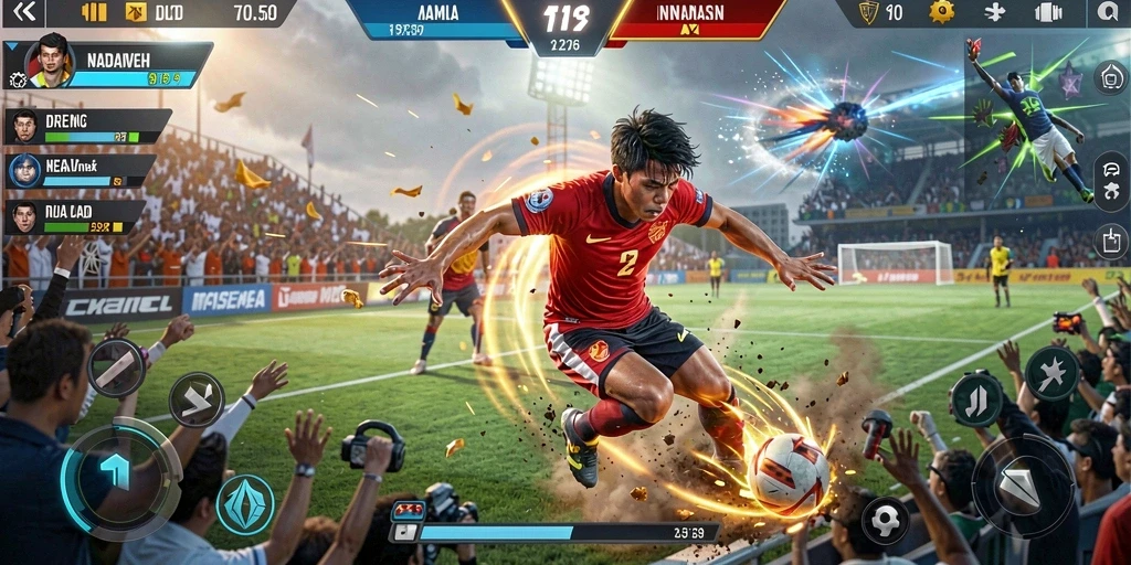 Tampilan permainan slot dengan efek visual yang menarik.