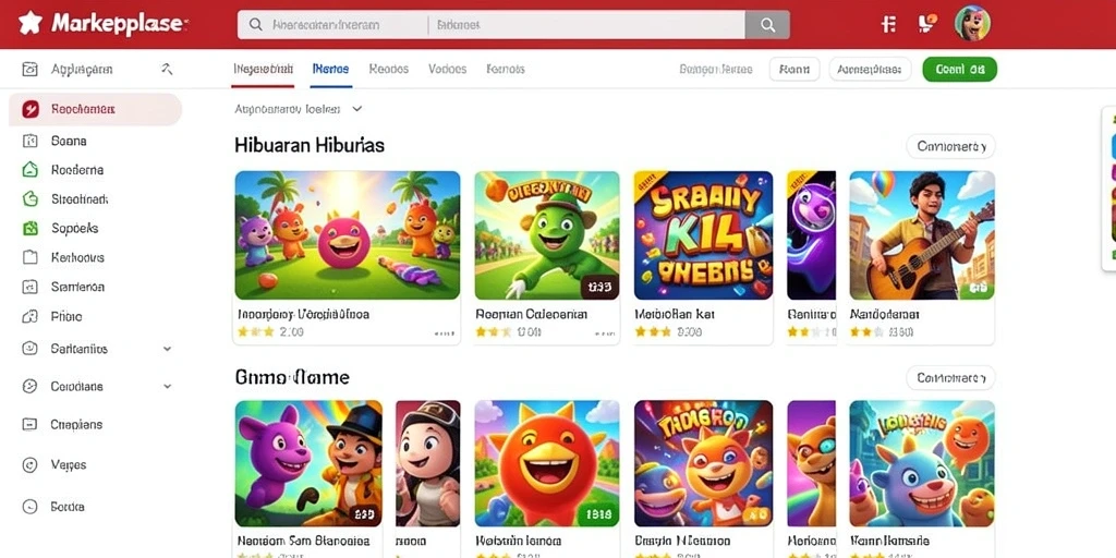Tampilan awal aplikasi KOMEDI77 yang menarik.