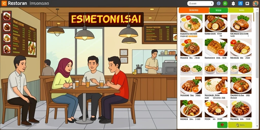 Tampilan antarmuka pengguna yang menarik dan intuitif.