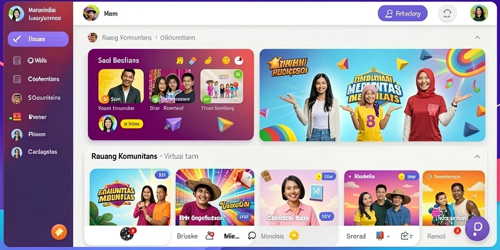 Tampilan antarmuka yang menarik dan mudah dinavigasi.