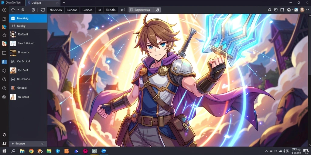 Screenshot menampilkan grafik yang memukau dan karakter utama.