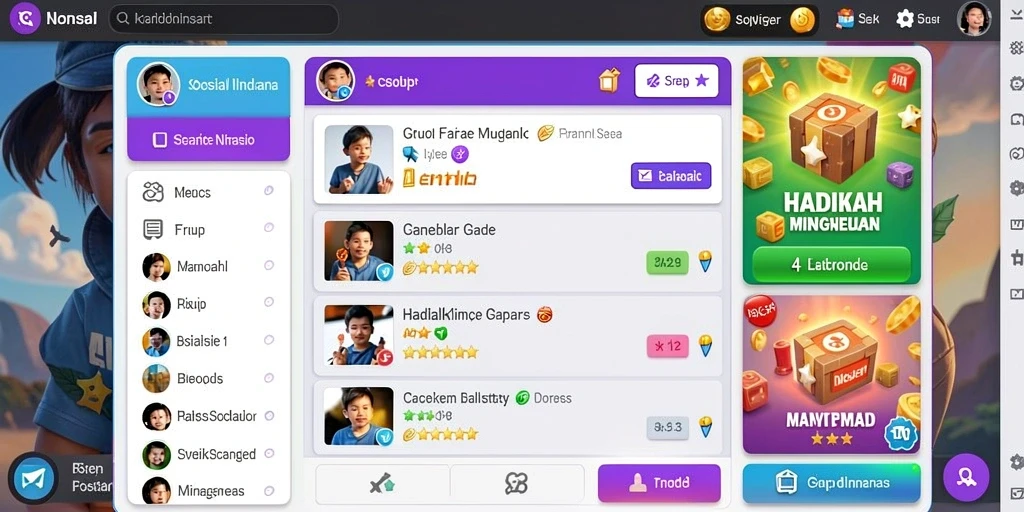 Gambar menunjukkan petualangan seru di dunia TITAN777.